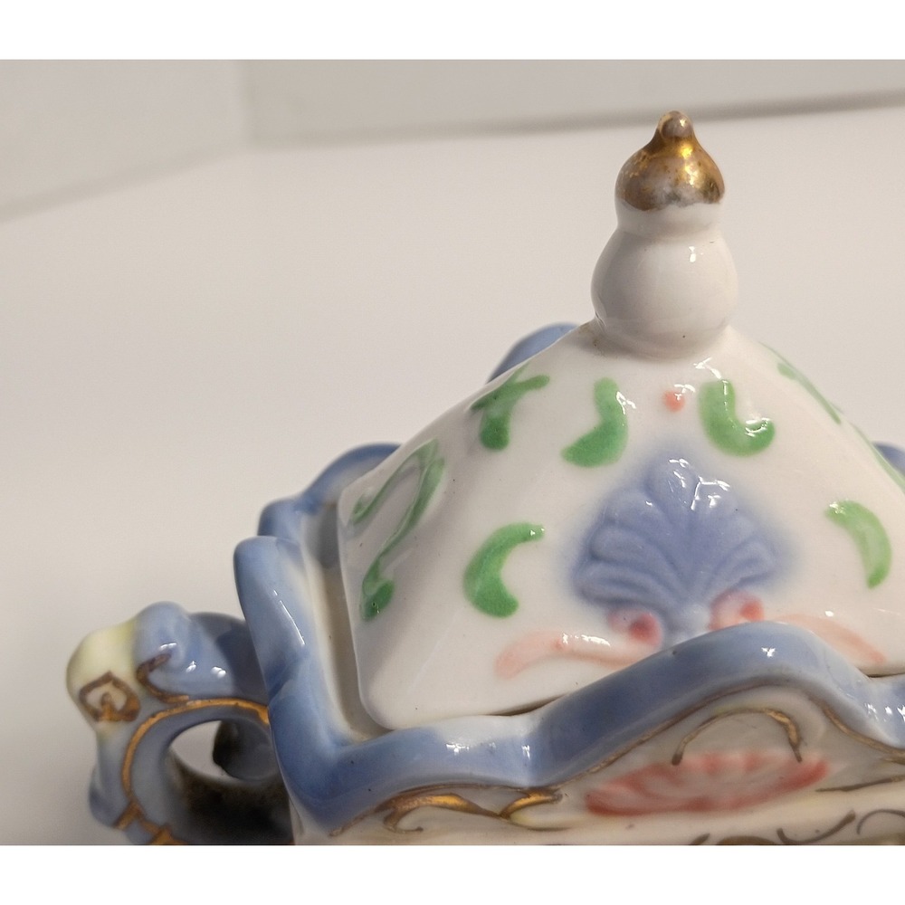 Precious Nursery Trinket Keepsake‎ Box Victorian Pastel Circus Wagon Theme - Picture 12 of 13